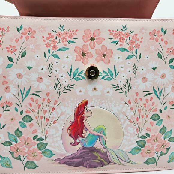 Loungefly Disney The Little Mermaid Ariel Floral Crossbody Bag - Picture 7 of 12